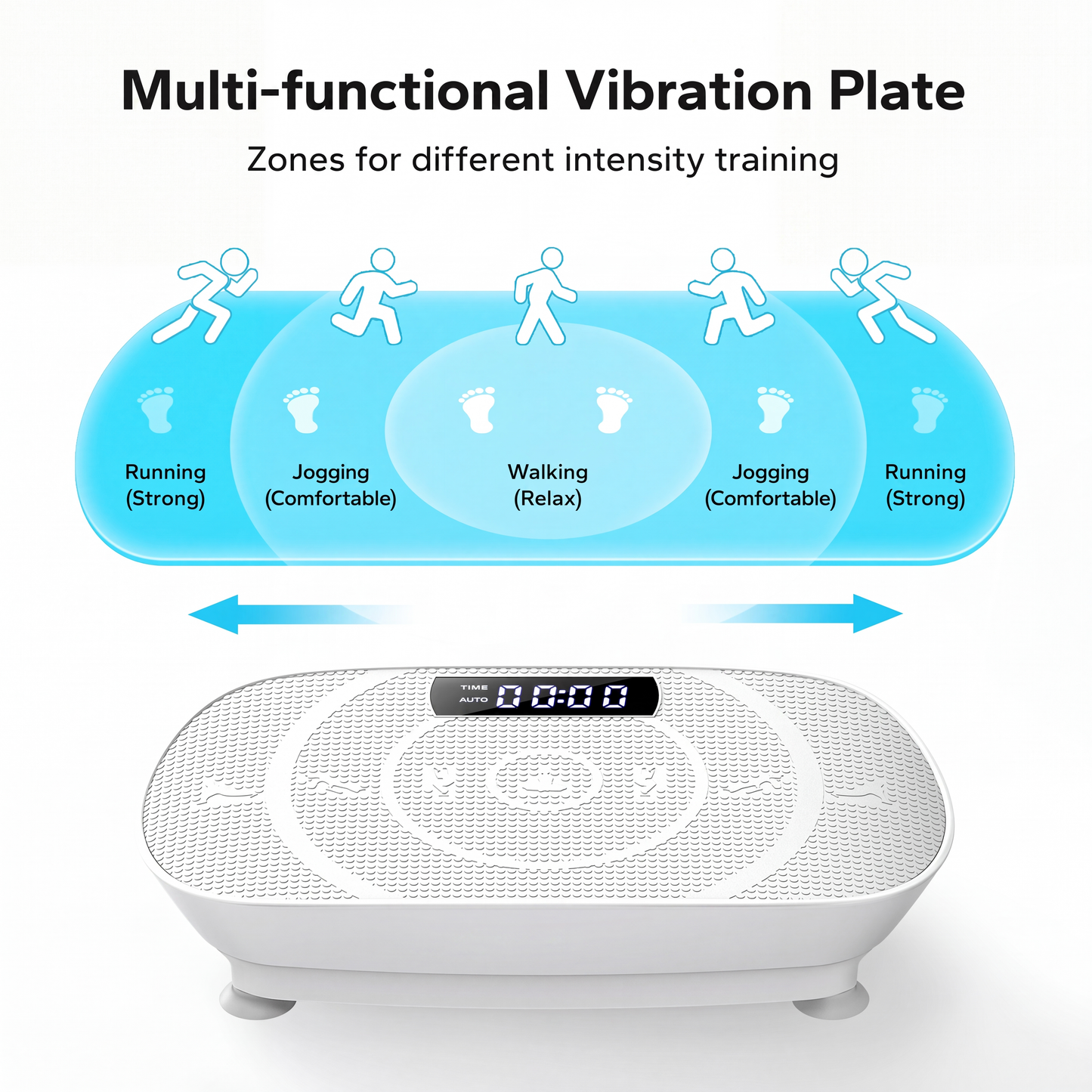 Slim Vibration Exercise Machine Plate